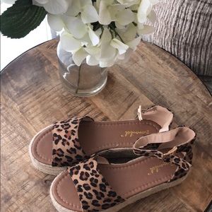 Leopard Print Espadrilles